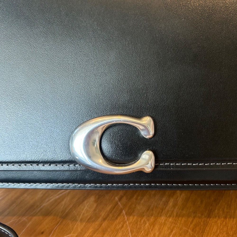 Coach Bandit Shoulder Bag in Black with Silver Hardware - Picture 2 of 13